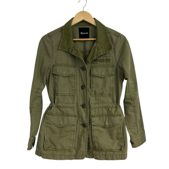 Madewell Catskills Army Green Military Utility Jacket Size Small - Picture 3 of 10